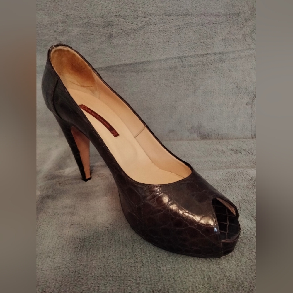 Giorgio's of Palm Beach Reptile Print Heels